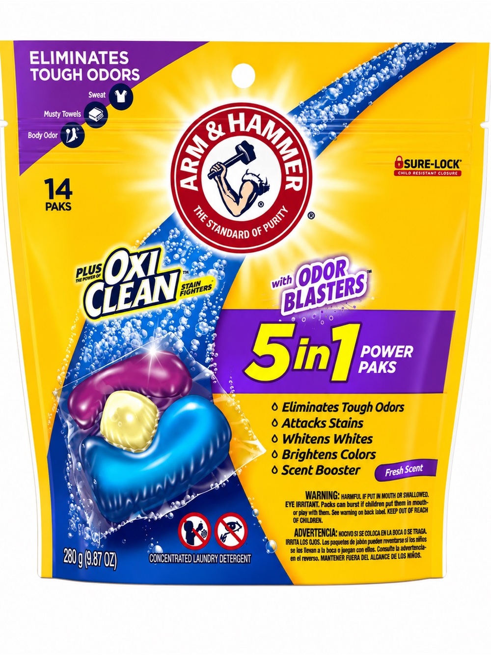 Arm & Hammer 5-in-1 Power Paks Laundry Detergent